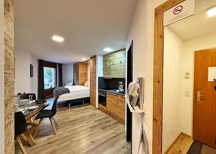 Bijou, Holz, Zentral, Mit Garage Und Pool -cb102-b Apartament Sankt Moritz